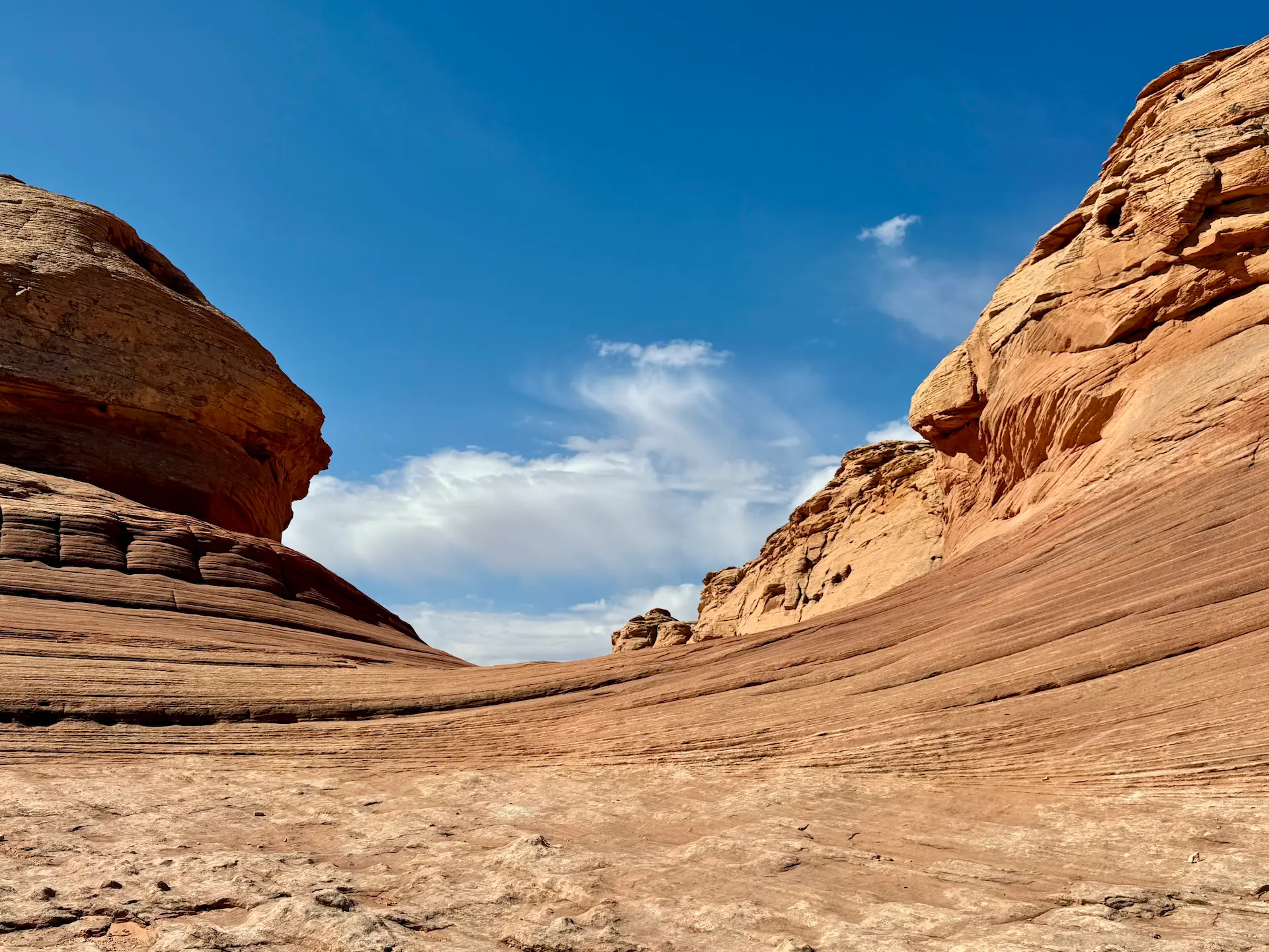 Conformazione rocciosa di The New Wave a Page.